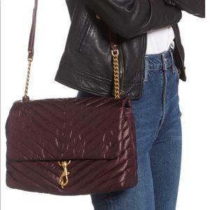 Rebecca Minkoff Edie Jumbo Quilted Nylon Crossbody Shoulder Bag